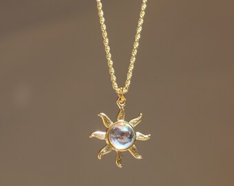 Gold Sun Necklace