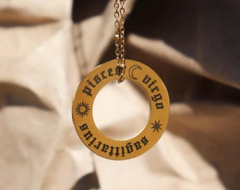 Personalisierte Custom &quot;Big 3&quot; Sternzeichen-Goldkette