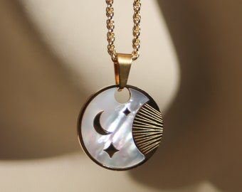 Sun, Moon and Stars Necklace