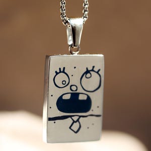 Roestvrijstalen omkeerbare doodlebob-ketting