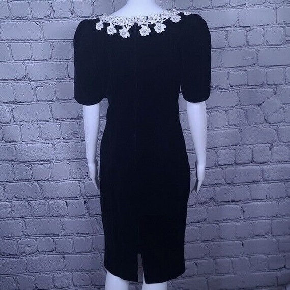 Vintage Cachet by Bari Protas Black Velvet Lace C… - image 5