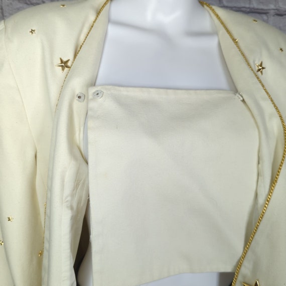 Vintage Magali Collection Gold Star Jacket/Skirt … - image 10