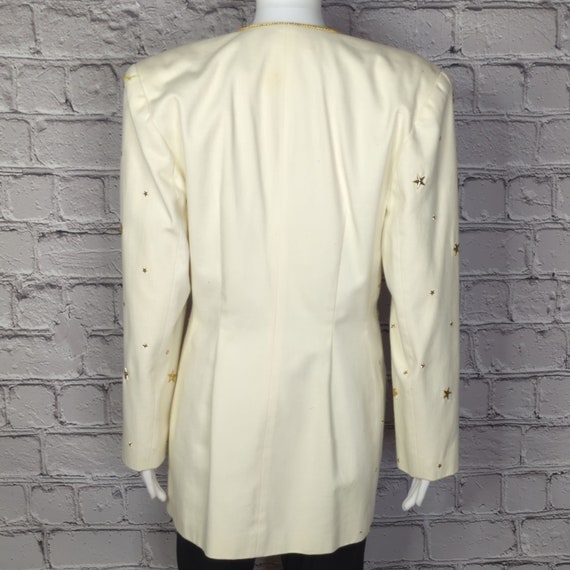 Vintage Magali Collection Gold Star Jacket/Skirt … - image 5