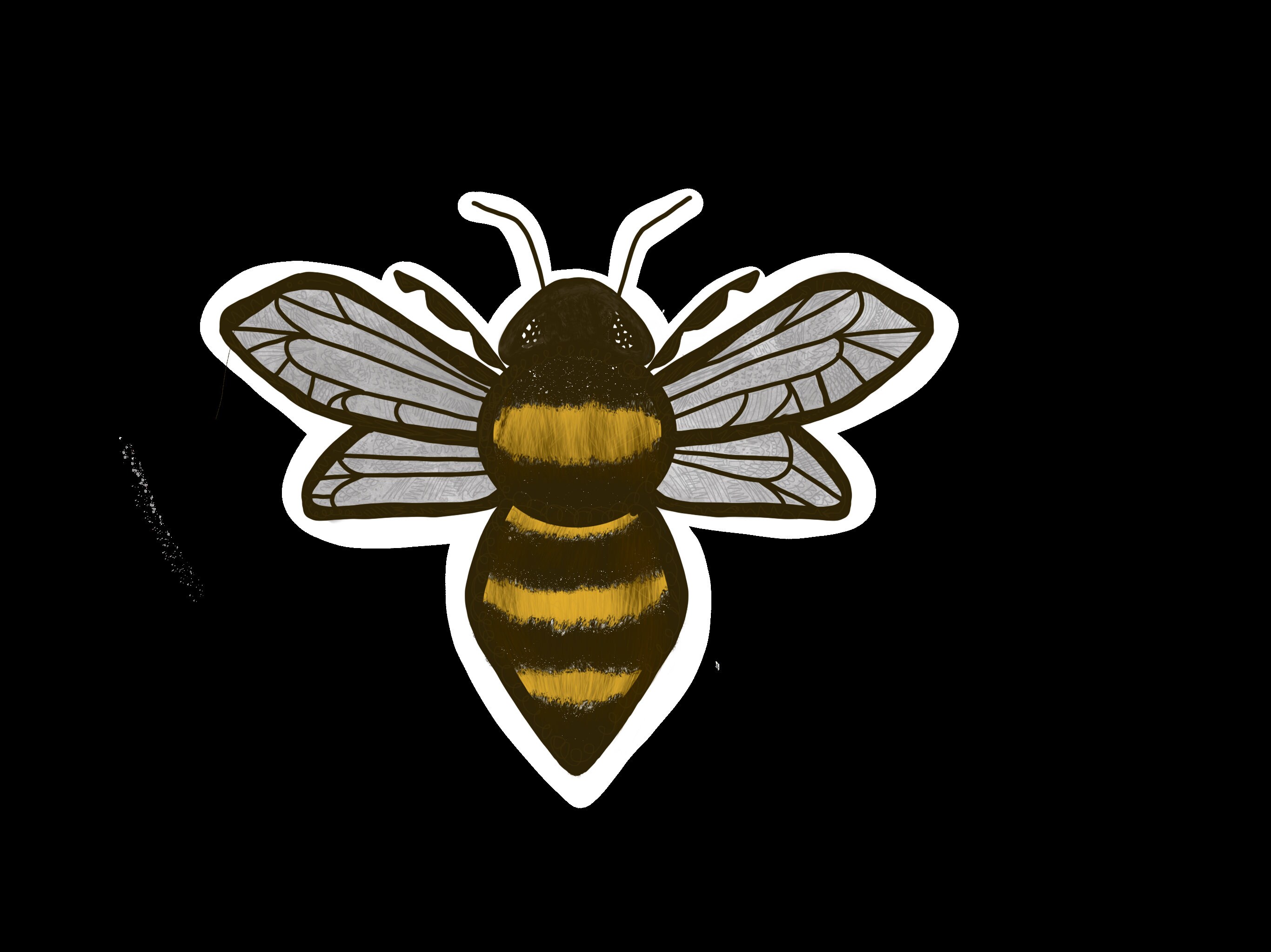 Bee Sticker - Etsy