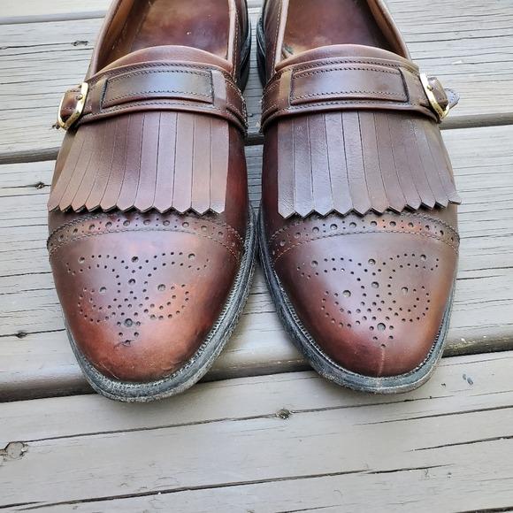 Buy Vintage 80s Allen Edmonds Montague Kiltie Monk Strap  display picture 2