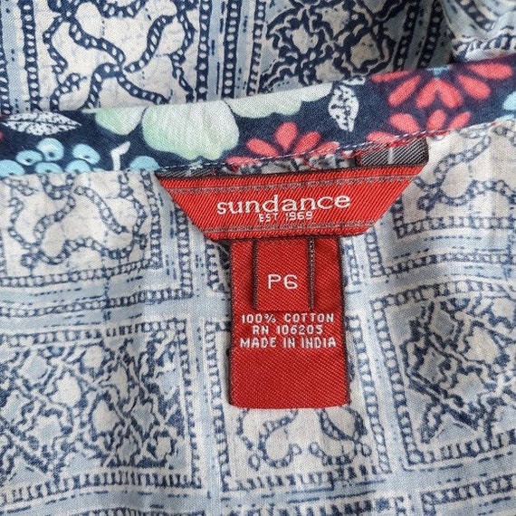 Sundance Vintage y2k Ikat Indian Sari Print Knee … - image 4