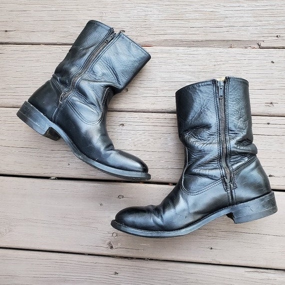Vintage 60s Boot & Shoe Workers Union Black Leather R… Gem