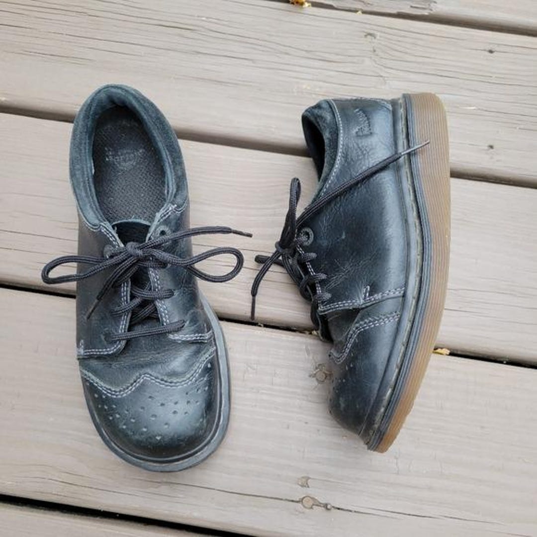 Dr. Martens 9764 Mens 10 Vintage Black Leather Platform Chunky Shoes 90s Y2K Vintage 90s Dr. Martens black 8314 chunky platform leather  main image 3