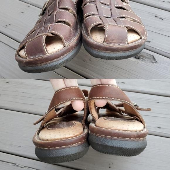 Vintage 90s Y2k Born Greek Fisherman Chunky Platform Buckle  display picture 1
