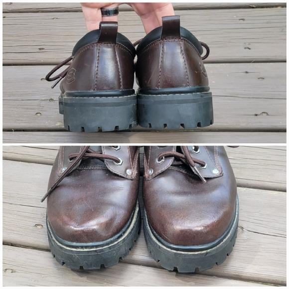 Vintage 90s y2k Skechers Bratz Brown Leather Chunky Heel Oxford‎ Jammers 9.5 Vintage 90s Y2k Skechers Bratz Brown Leather Chunky Heel  main image 2