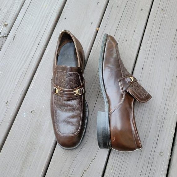 Vintage 60s Mason Shoes Brown Leather Gator Horsebit Vamp Moc Toe Dress  Loafers - Etsy