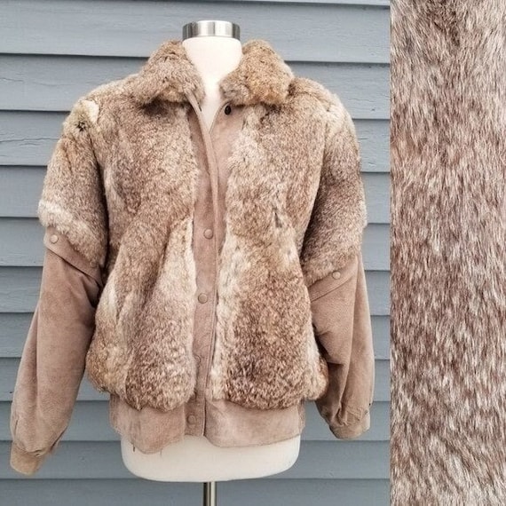 Vintage 90s Fur Bomber jacket