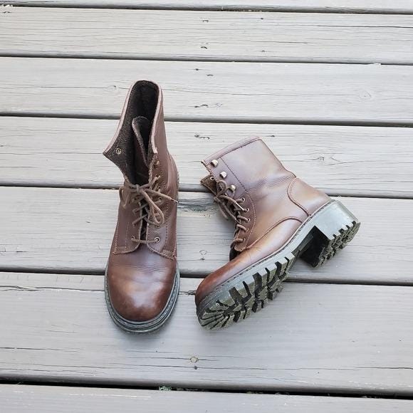 新品　00s archive lace up boots leather y2k Y2k Platform Boots - Etsy - Page 2