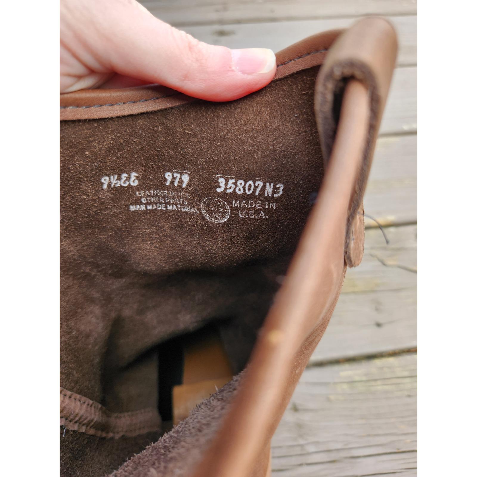 Mason Western Leather Boots Vibram Sole Brown Pull On Mens 9 Mason Western 920 Cowboy Boots Men Size 10 C Brown Leather  main image 2