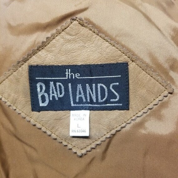 Vintage 80s Retro The Bad Lands Tan Patchwork Bom… - image 8