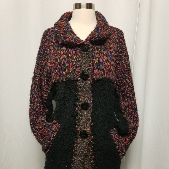 Vintage 90s y2k Curio Chunky Knit Wool Blend Moha… - image 2