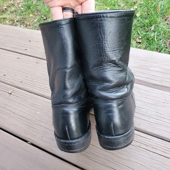 Vintage 60s Boot & Shoe Workers Union Black Leather R… Gem