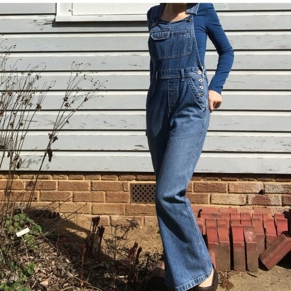 Silver Jeans Denim Flare Jean Overalls 