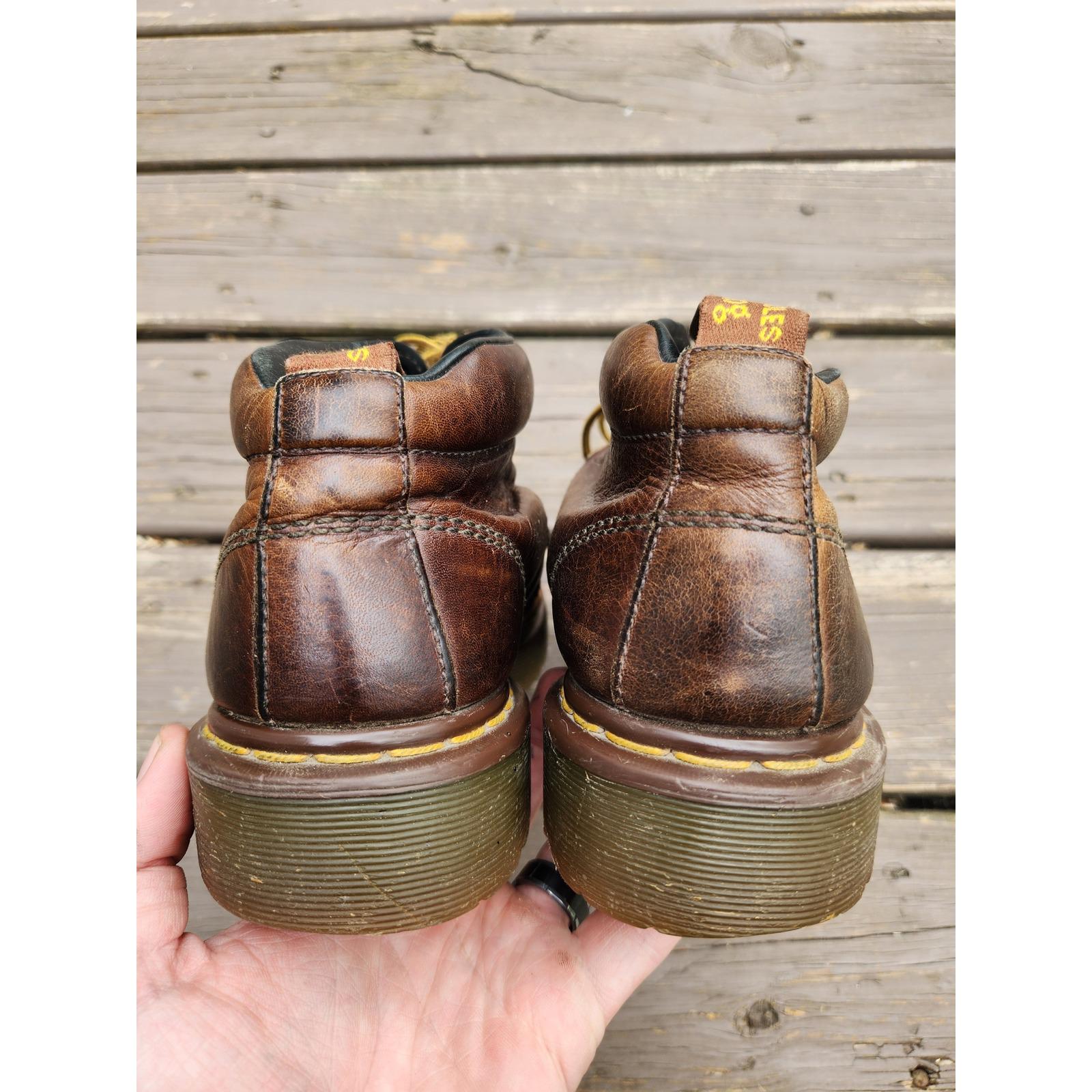 Dr. Martens 8287 Boots Brown Leather Made in England Lace up 
