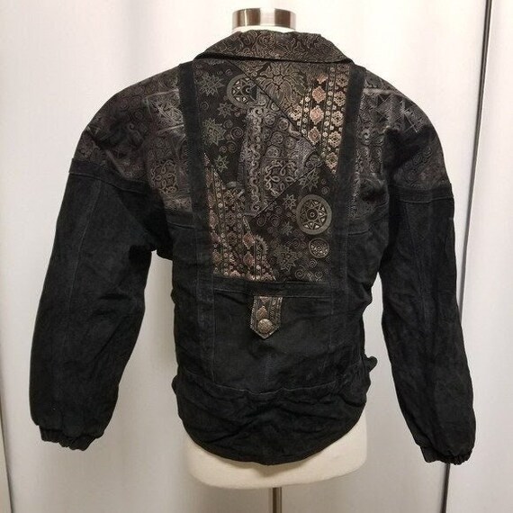 vintage native suede leather jacket y2k