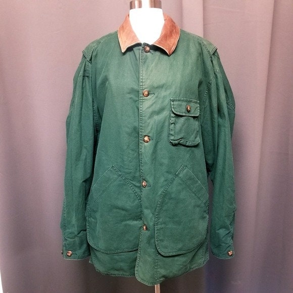 olive green barn coat