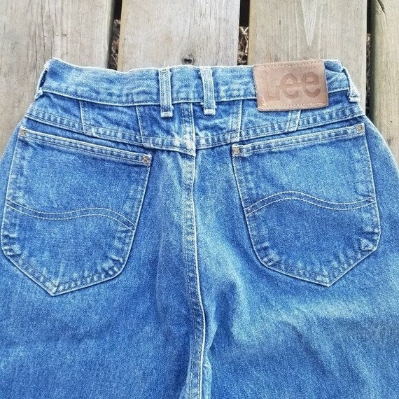 Vintage 90s y2k Lee High Rise Mom Jeans Tapered L… - image 3