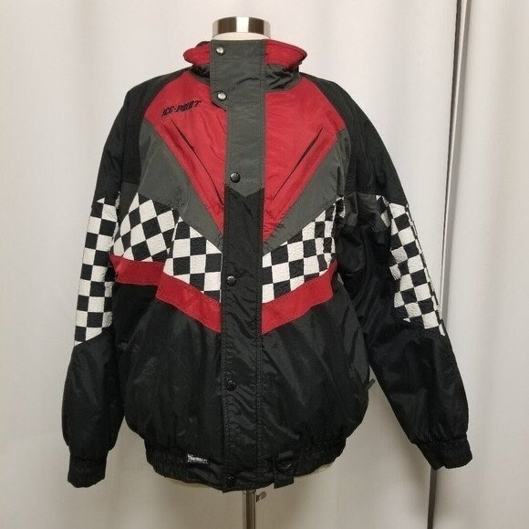 Vintage 90s Y2k Ice-point Winterwear Snowmobile Racing Jacket