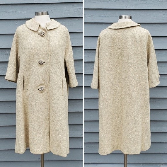 Vintage 50s 60s Retro Pin up Jackie O Kennedy Swing Mod Boucle