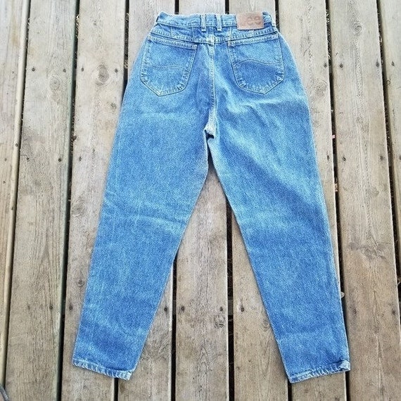 Vintage 90s y2k Lee High Rise Mom Jeans Tapered L… - image 2