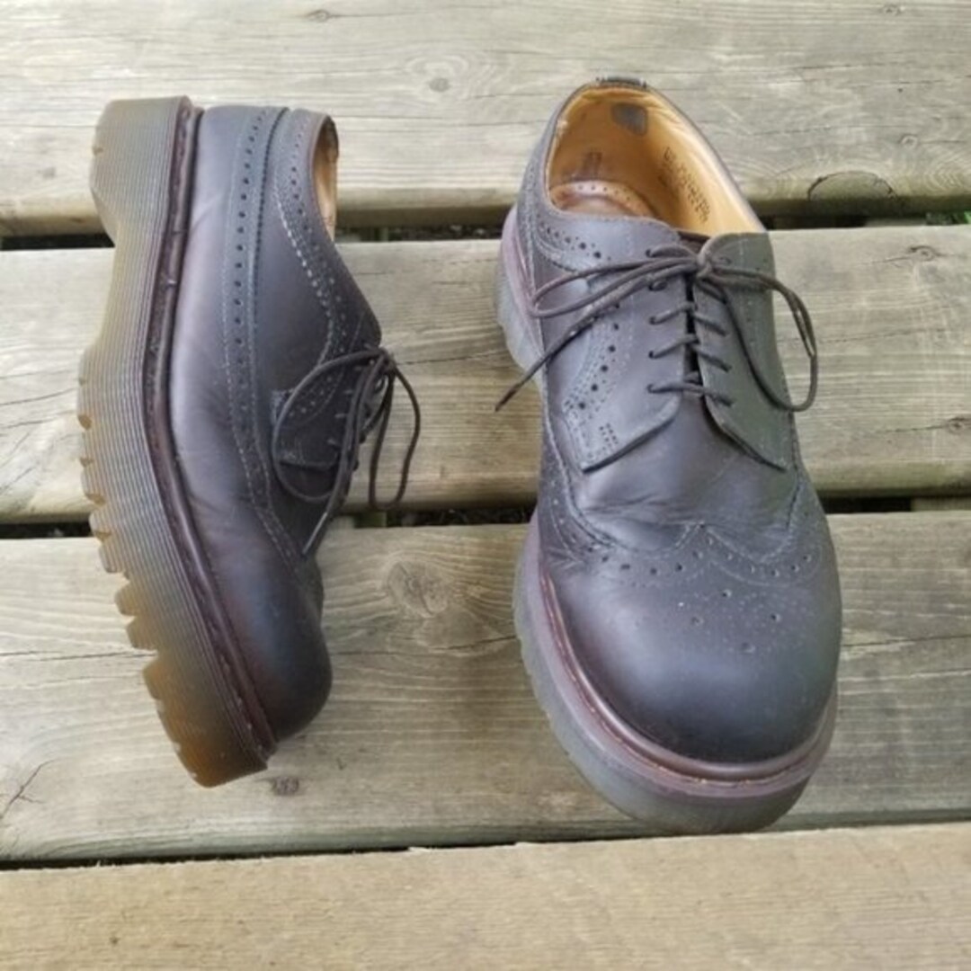 Dr Martens 3989 Vintage MIE Brown Leather Wingtip Brogue - Etsy Finland