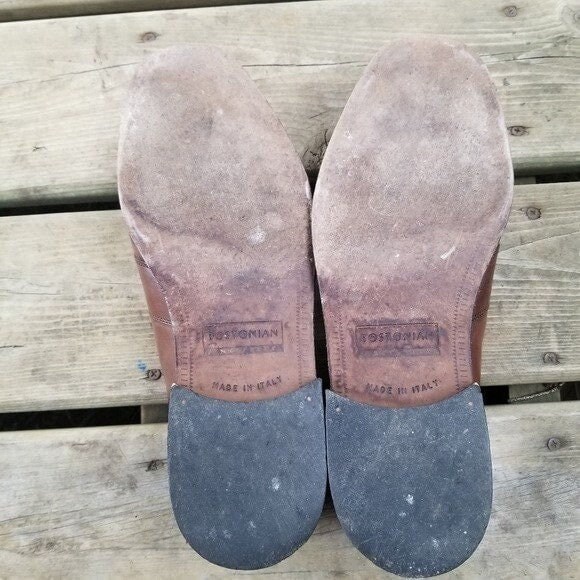 Vintage Bostonian Florentino Brown Leather Fringe Tasseled Moc Toe Loafers‎ 11 Vintage Bostonian Florentino Brown Leather Fringe Tasseled  main image 2
