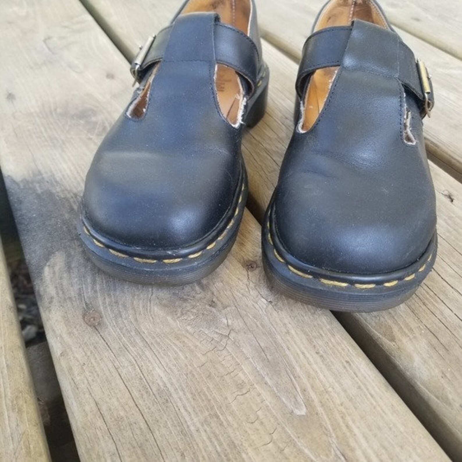 Dr Martens Vintage MIE Mary Jane T Strap Platforms Lug Sole | Etsy