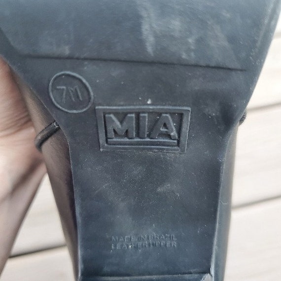 Vintage 90s y2k MIA Bratz Black Leather Chunky We… - image 6