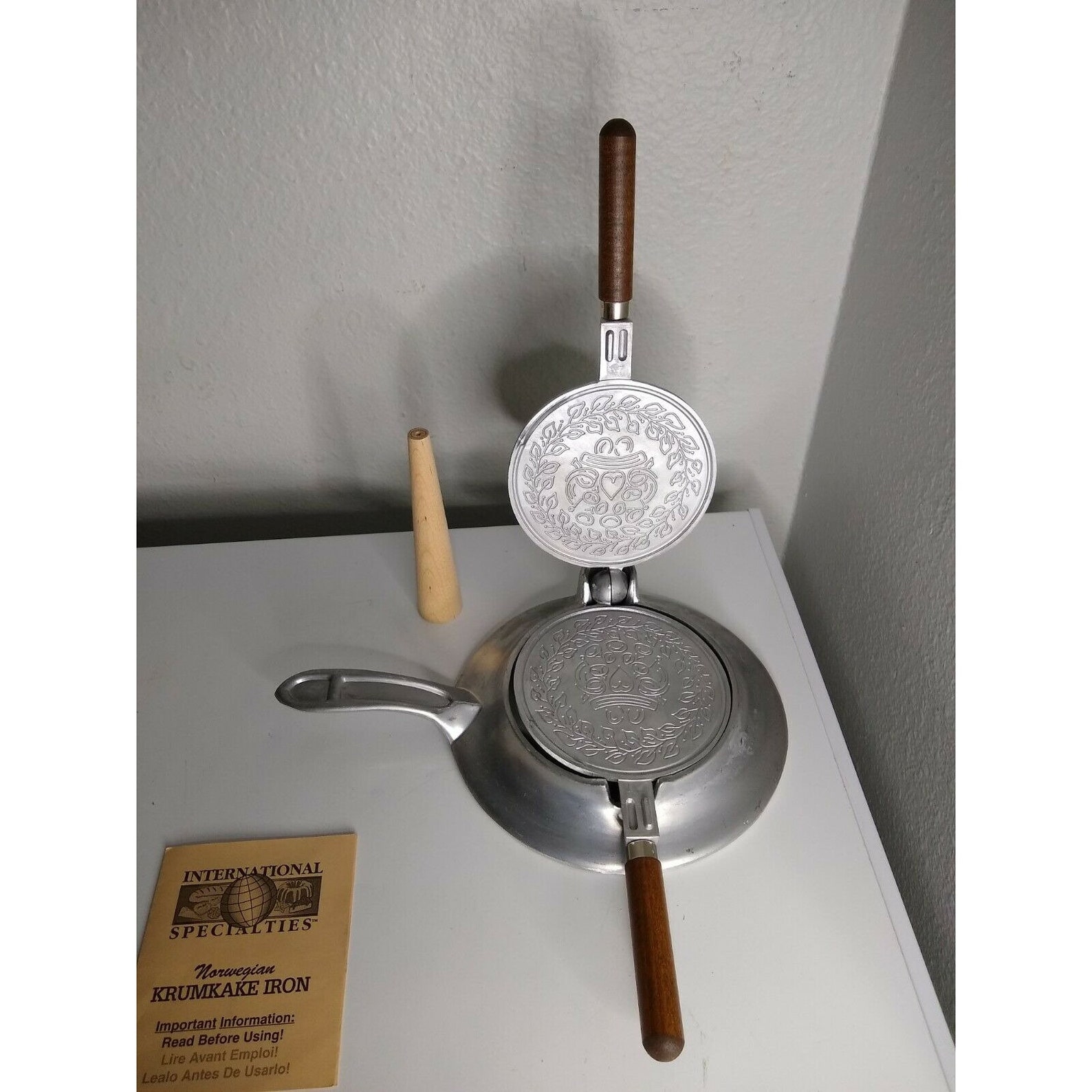 Vintage Nordic Ware Krumkake Iron Open Box Norwegian Etsy