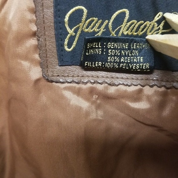 Vintage 90s y2k The Jay Jacobs Tan Patchwork Bomb… - image 6