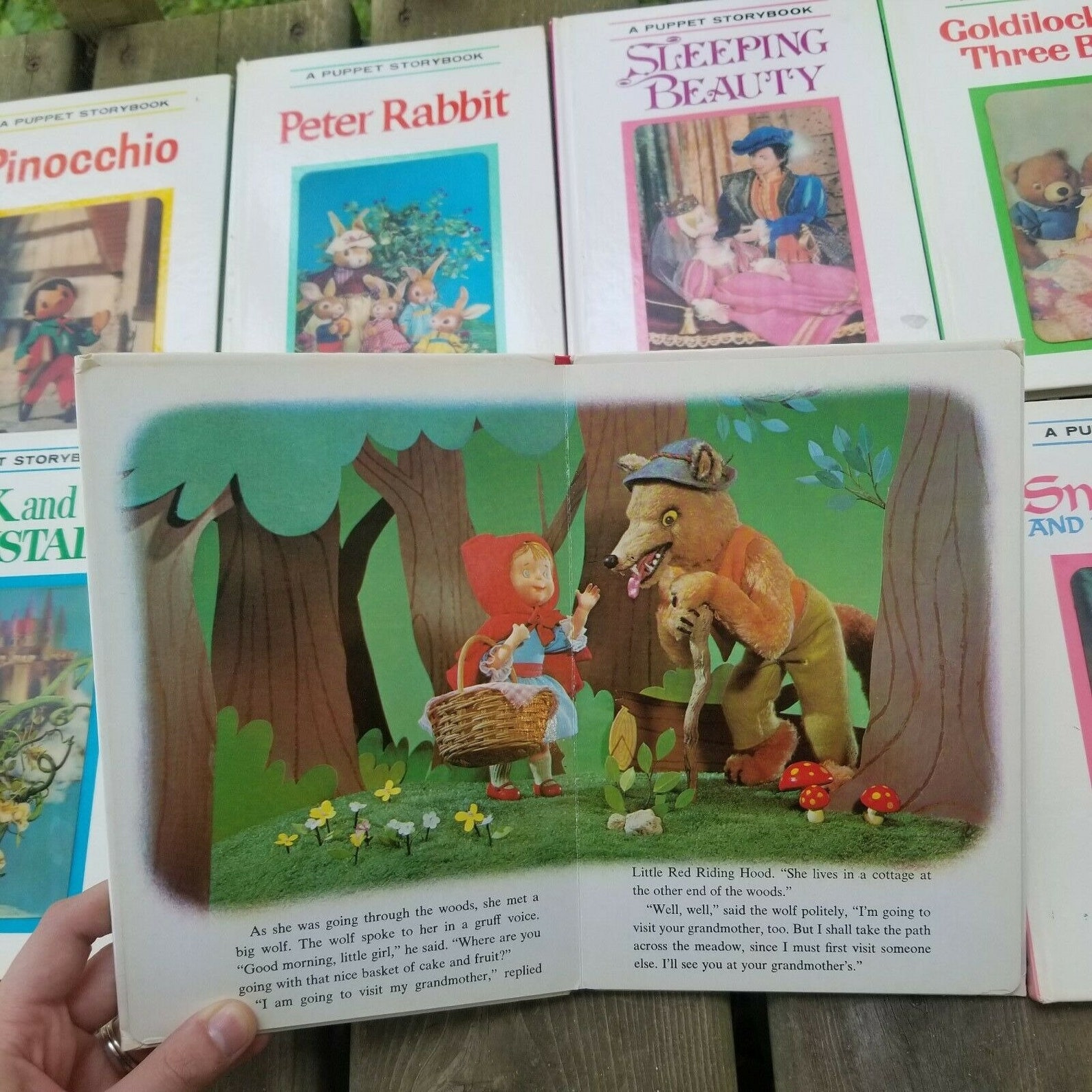 A Puppet Storybook Lot 12 Bücher 3D Hologramm Cover Vintage Etsy