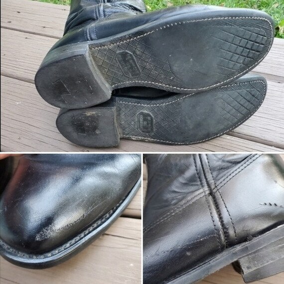 Vintage 60s Boot & Shoe Workers Union Black Leather R… Gem