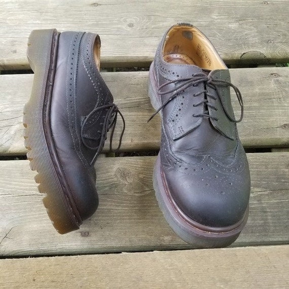 Dr Martens 3989 Vintage MIE Brown Leather Wingtip Brogue - Etsy