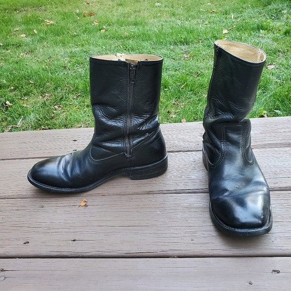 Vintage 60s Boot & Shoe Workers Union Black Leather R… Gem