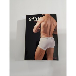 2(x)ist Trunk Blanco Move Tencel Lycra Piqué Vintage Pequeño 28-30 imagen 2