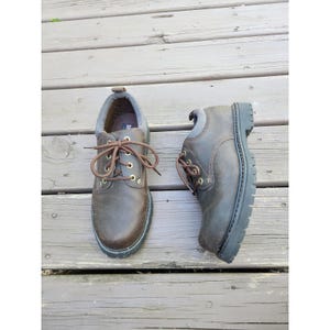K-Swiss Brown Leather Lug Sole Low Top Boots Mens Size 11 Hiking Gorpcore Shoes Mens leather brown k-swiss - Gem main image 3