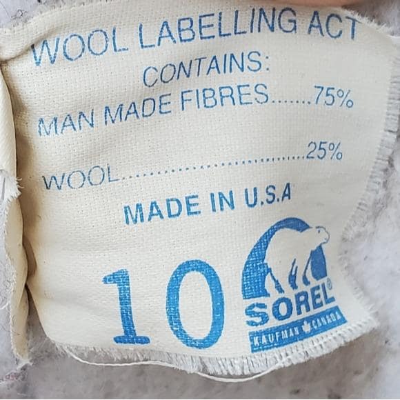 Vintage 90s Sorel Badger Leather Winter Snow Duck Boots 