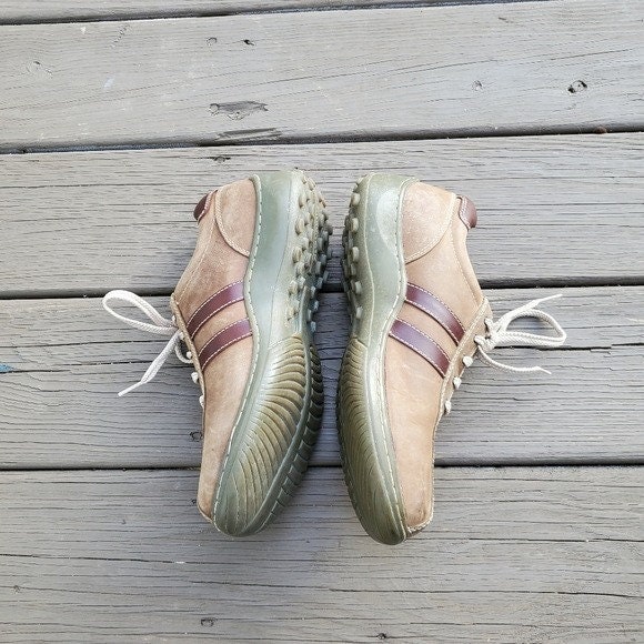 Vintage 90s Y2K Skechers Men\'s 8 Brown Leather Bicycle Toe Casual Oxfords Grunge Vintage SKECHERS Shoes Mens Size 8 Brown Leather Derby  main image 4