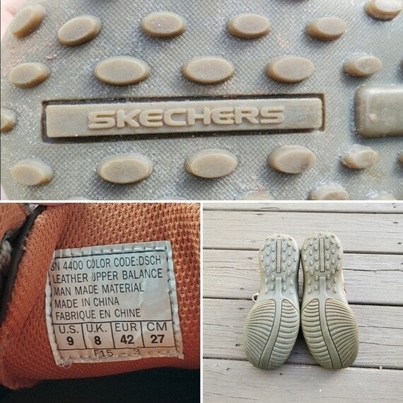 Vintage 90s Y2k Skechers Tan Brown Nubuck Suede Leather 