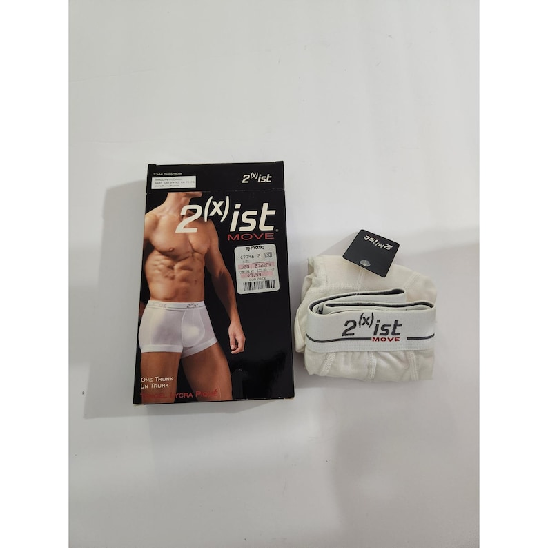 2(x)ist Trunk Blanco Move Tencel Lycra Piqué Vintage Pequeño 28-30 imagen 1