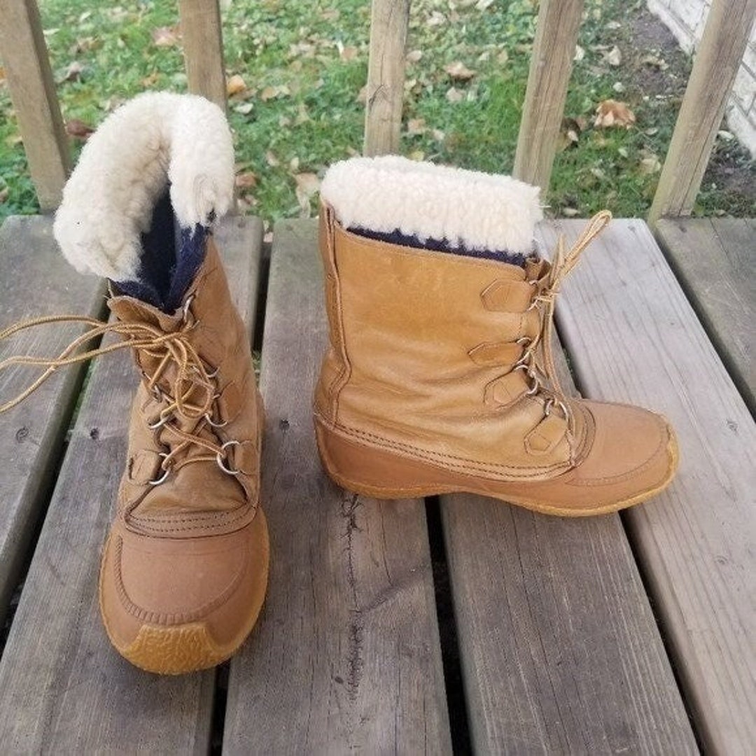 Vintage Sorel Kaufman Chugalug Winter Snow Boots Buff Woman's 6 - Etsy