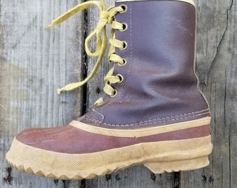 Vintage 90s Sorel Arctic Pac Leather Duck Snow Winter Boots  display picture 1