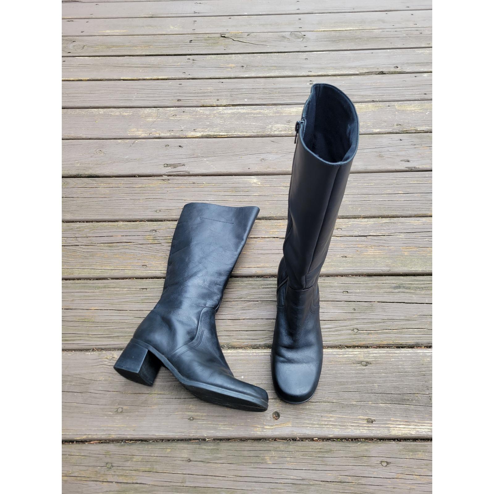Y2k Leather Boots - Etsy