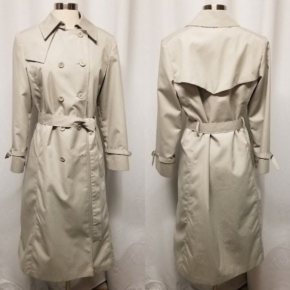 Vintage 60s Fitz Game Hunting Trench Coat Double B