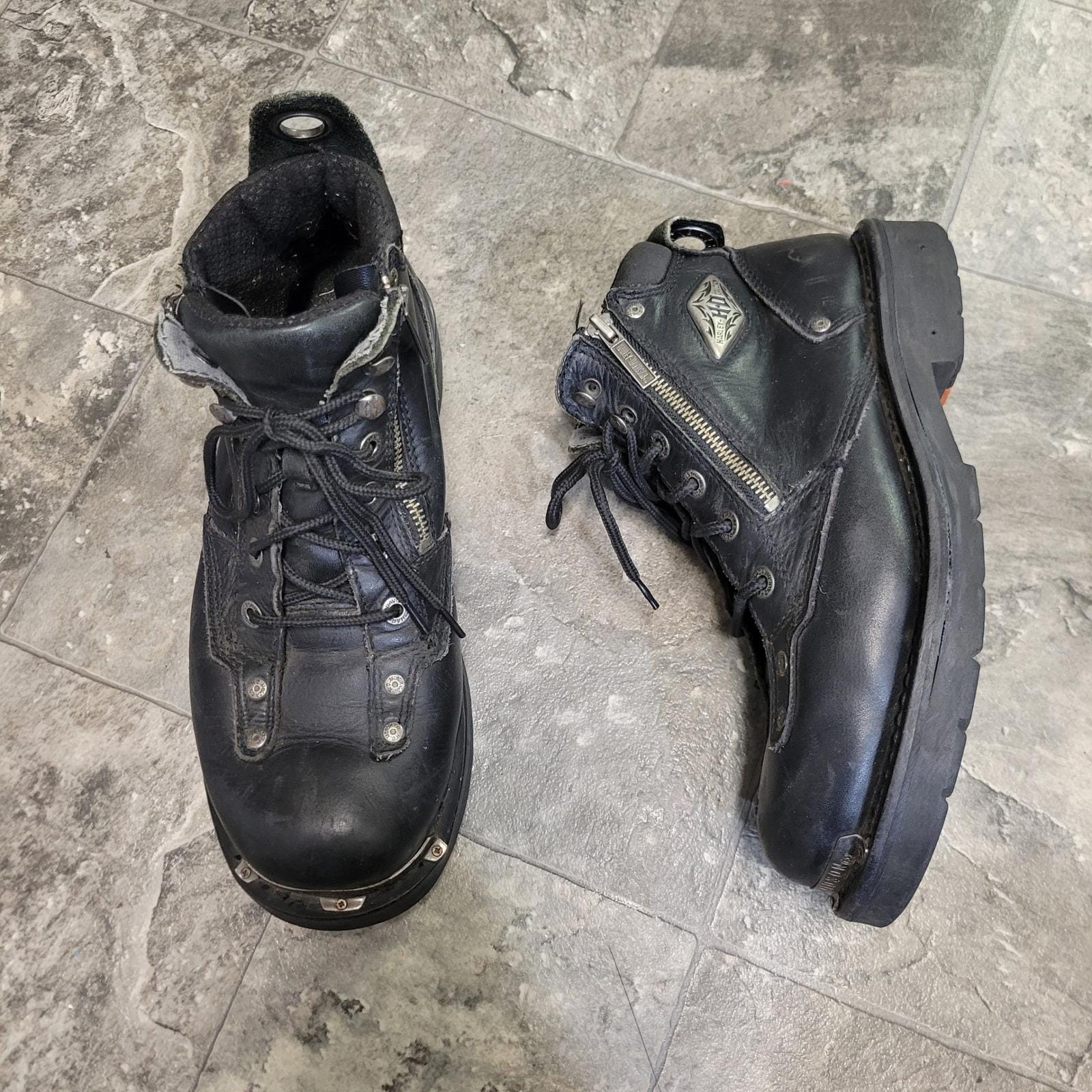 Y2k Harley Davidson Boots - Etsy